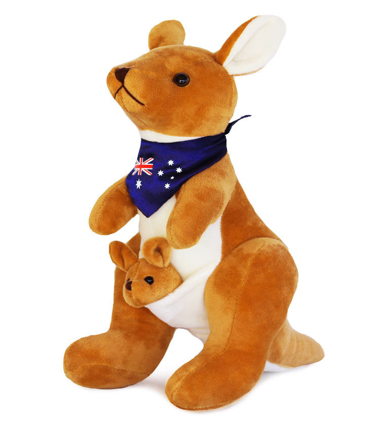 Kangaroo with Scarf 34cm