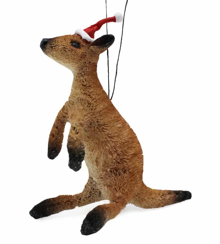 Bristlebrush Kangaroo Christmas Ornament