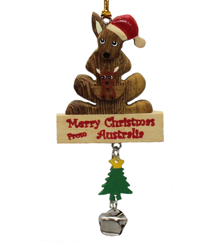  Kangaroo  Bell Christmas  Ornament Australia the Gift 