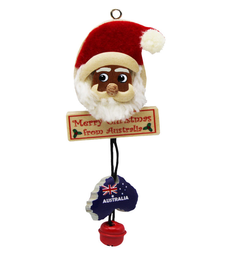 Christmas Santa Bell Ornament