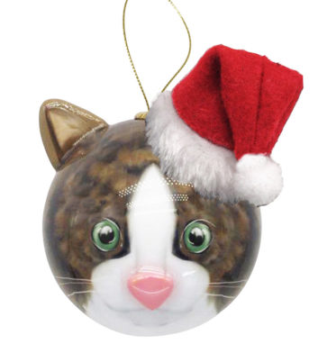 3D Kitten Christmas Bauble