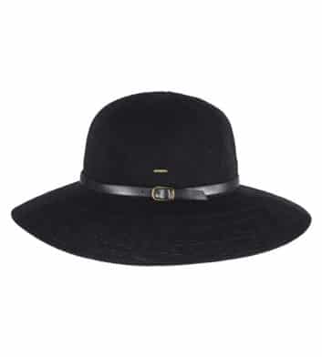 Ladies Wide Brim Hat Black
