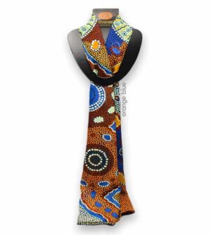 Outstations Scarf Orange Blue