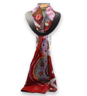 Outstations Scarf Red Pink