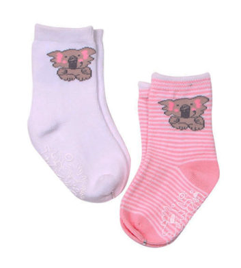 Baby Girl Koala Socks 2 Pack