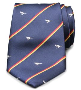 Striped Kangaroo Neck Tie