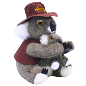 10004 Side Angle of Swag Koala with Baby Plush Toy