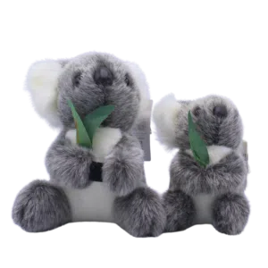10656 10745 Front of Australian Made Koala with Eucalyptus Leaf Plush Toy