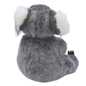 10668 Back pf Australian Made Koala with Eucalyptus Leaf Plush Toy 23cm