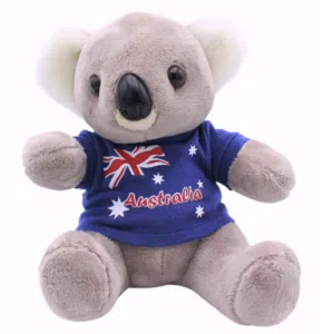 Koala with Flag T-shirt Plush Toy