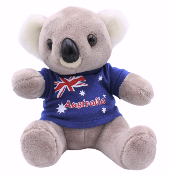 10751 Front of Koala with Flag T-shirt Plush Toy