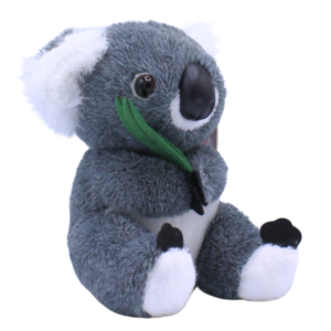 10930 Side of Koala with Leaf Plush Toy 12 cm