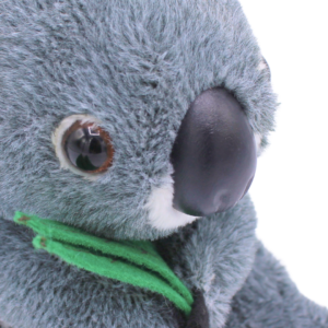 10930 Close Up of Koala with Leaf Plush Toy 12 cm