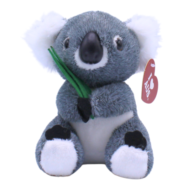 10930 Front of Koala with Leaf Plush Toy 12 cm