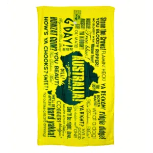 Australian Slang Beach Towel