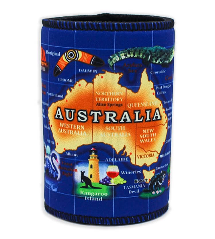 Australia Map Wetsuit Cooler