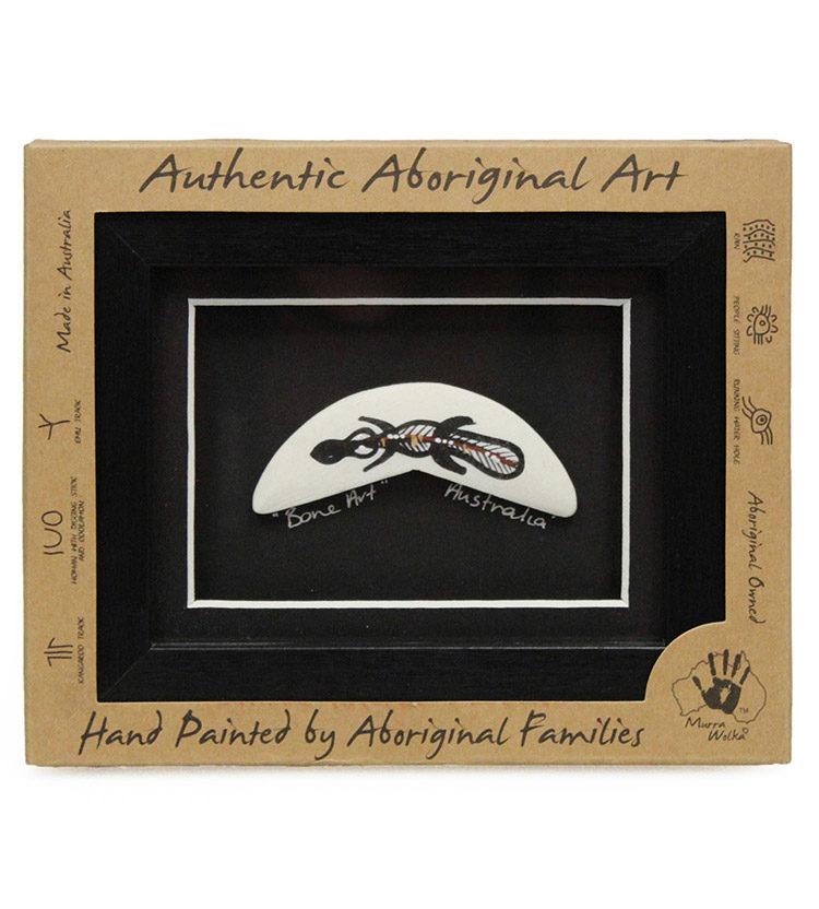 Aboriginal Bone Art Boomerang