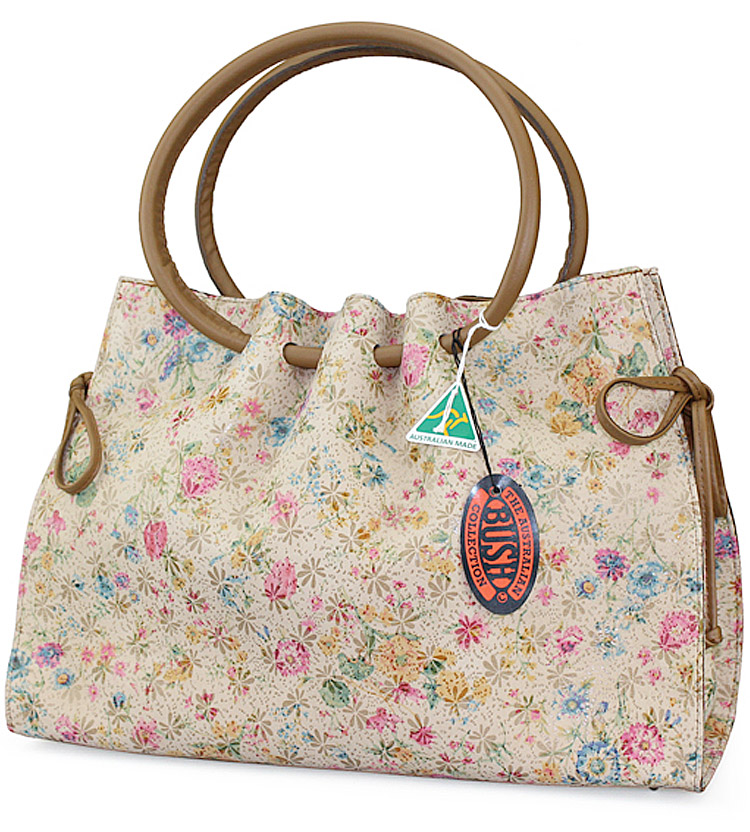 Floral Kangaroo Leather Bag | Australia the Gift | Australian Souvenirs & Gifts