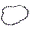 Iron ore & Amethyst necklace