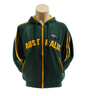 green hoodie front