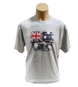Distressed AUS Flag and Kangaroo T-Shirt