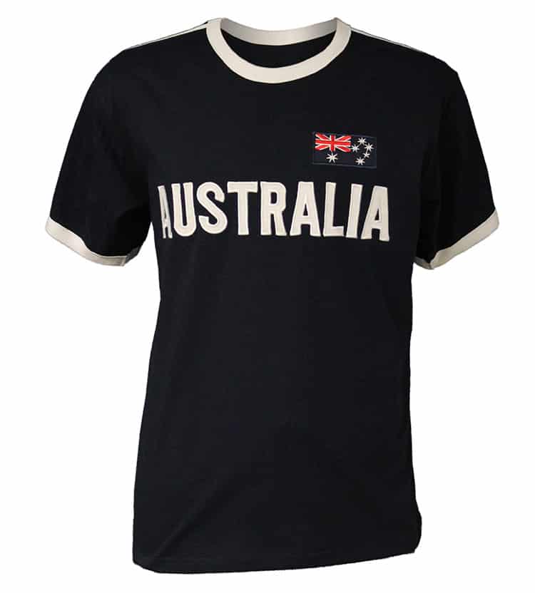 Applique Australia TShirt Navy/White Australia the Gift Australian Souvenirs & Gifts