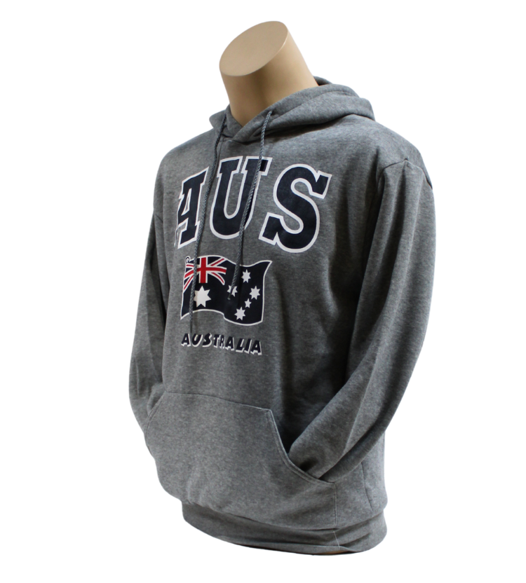 Grey Australia Flag Hoodie Australia's Souvenir Store