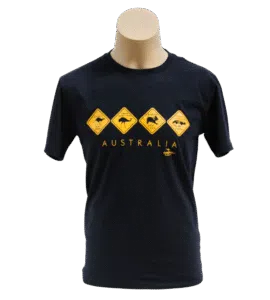 Navy Australian Roadsigns T-Shirt