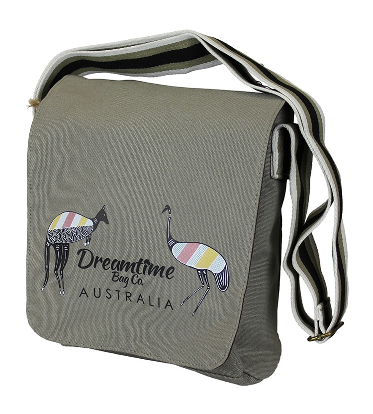 Canvas Shoulder Satchel Bag | Australia the Gift | Australian Souvenirs & Gifts