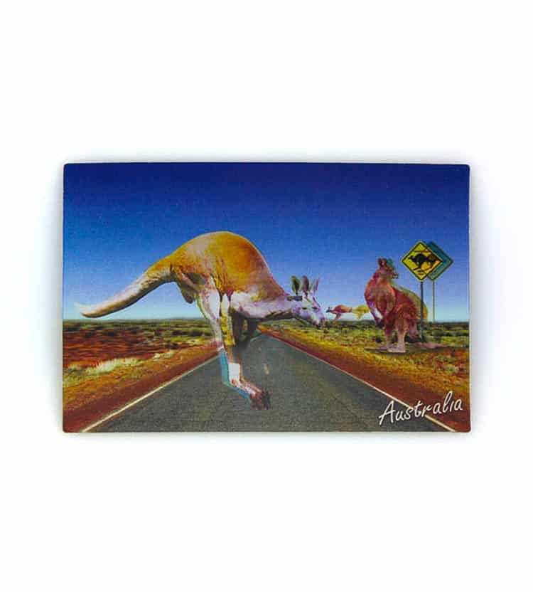 Outback Kangaroo 3D Postcard
