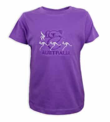 Purple Kangaroo Kids T-Shirt
