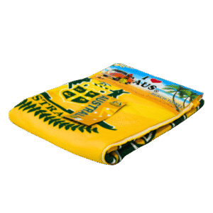 30940 Folded Green Gold Beach Towel