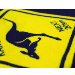 30957 Close Up of Australian Roadsigns Beach Towel