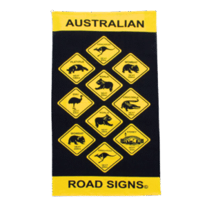 Australian Roadsigns Beach Towel
