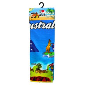 30945 Front Australian Icons Beach Towel