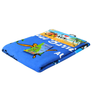 30949 Folded Great Barrier Reef Beach Towel