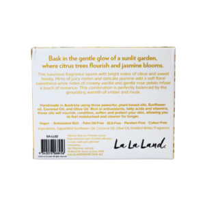 91674 Back of Australian Natural Soap Nectar Blossom and Manuka Honey