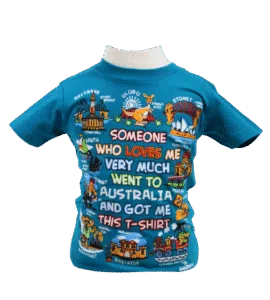 Blue Someone Loves Me Kids T-Shirt