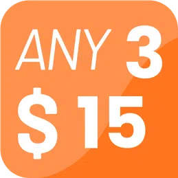 3 for $15