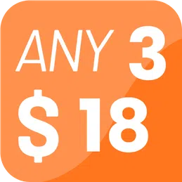 3 for $18