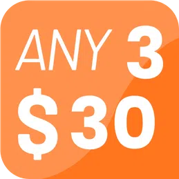 3 for $30