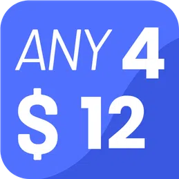 4 for $12