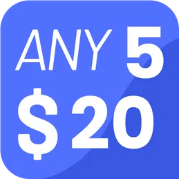 5 for $20