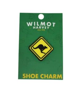 Kangaroo Roadsign Shoe Charm