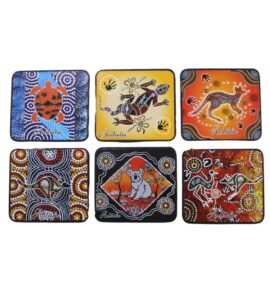 Aboriginal Cork Coaster Set