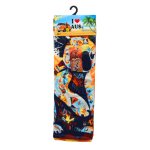 30951 Front of Koala and Kangaroo Australian Mosaic Beach Towel Towel