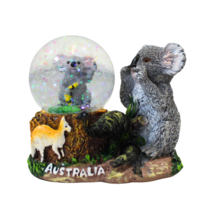 Koalas In and Out Snow Globe