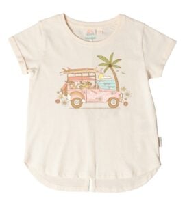 Ivory Vitamin Sea Jeep Girls T-Shirt