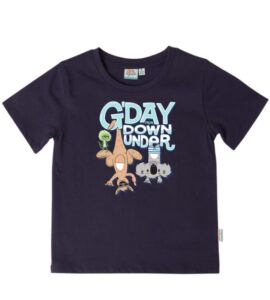 Navy Thumbs Up G'Day Boys T-Shirt