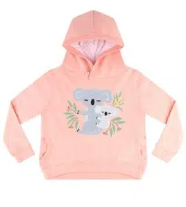 Peach Mumma Koala Girls Hoodie